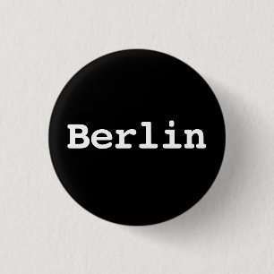 Badge Rond 2,50 Cm Typographie berlinoise personnalisable