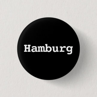 Badge Rond 2,50 Cm Typographie de Hambourg personnalisable
