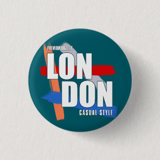 Badge Rond 2,50 Cm Typographie de Londres