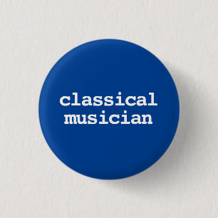 Badge Rond 2,50 Cm typographie de musicien classique Bouton