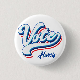 Badge Rond 2,50 Cm Typographie des élections