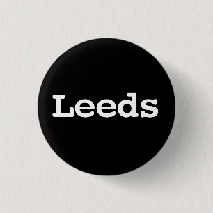 Badge Rond 2,50 Cm Typographie personnalisable de Leeds