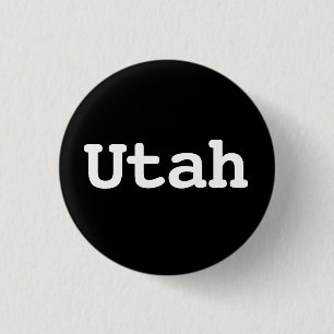 Badge Rond 2,50 Cm Typographie personnalisable de l'Utah