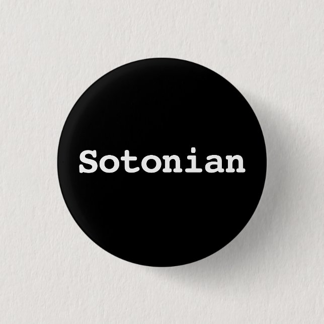 Badge Rond 2,50 Cm Typographie Sotonienne personnalisable (Devant)
