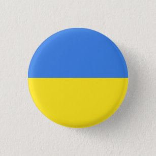 Badge Rond 2,50 Cm Ukraine Bouton drapeau Liberté Paix