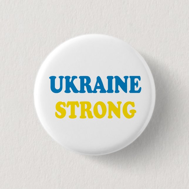 Badge Rond 2,50 Cm Ukraine forte (Devant)