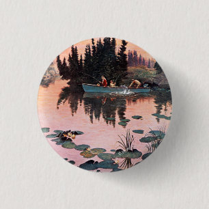 Badge Rond 2,50 Cm Un crochet fin par John Clymer