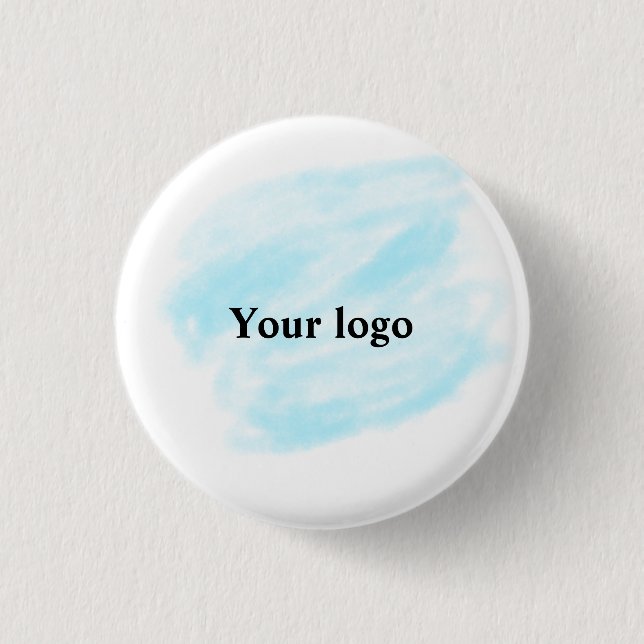 Badge Rond 2,50 Cm Un logo personnalisé simple et élégant ici compagn (Devant)