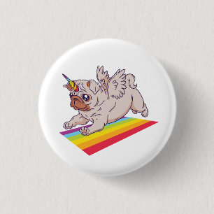 Badge Rond 2,50 Cm Un Pugicorn