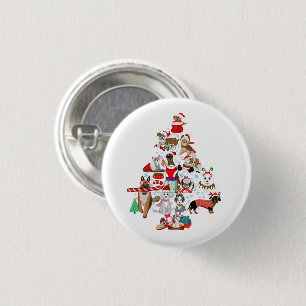 Badge Rond 2,50 Cm Un très joyeux Noël Doggie