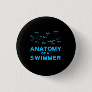 Badge Rond 2,50 Cm Un Ventilateur De Baignade Donne L'Anatomie D'Un N