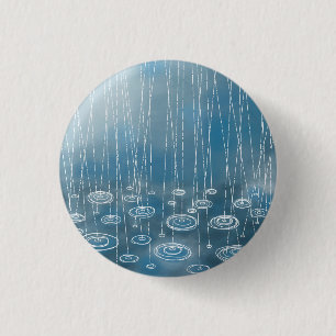 Badge Rond 2,50 Cm Une autre peinture météorologique des jours pluvie