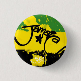 Badge Rond 2,50 Cm Une éclaboussure de la Jamaïque ! Petit Pin de