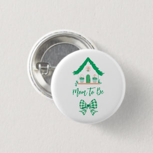 Badge Rond 2,50 Cm Une mère de maison verte personnalisée