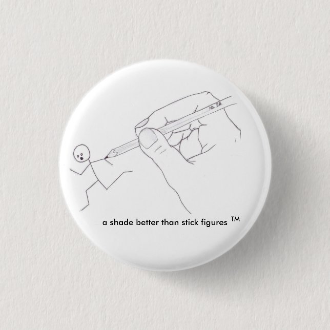 Badge Rond 2,50 Cm une nuance meilleure que le bâton figure… - (Devant)