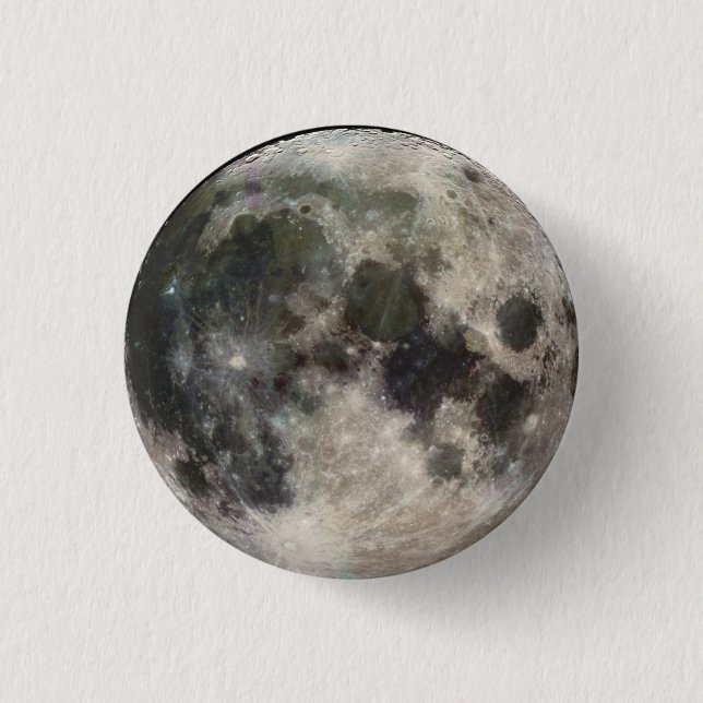 Badge Rond 2,50 Cm une petite lune (Devant)