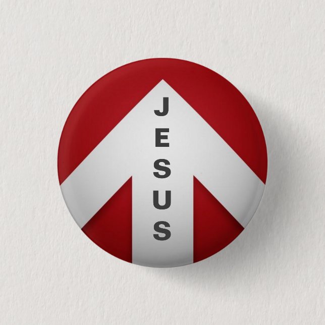 Badge Rond 2,50 Cm Une voie - Jésus (Devant)