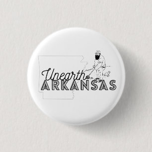 Badge Rond 2,50 Cm Unearth Arkansas Button