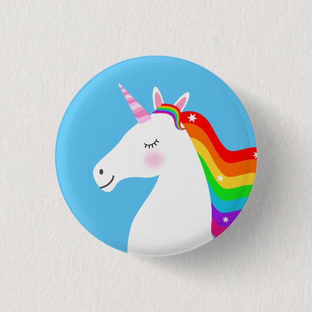 Badge Rond 2,50 Cm Unicorn (Devant)