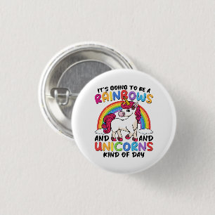 Badge Rond 2,50 Cm Unicorn Cute Whimsical Funny Rainbows Et Unicorns