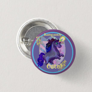 Badge Rond 2,50 Cm Unicorne mignonne 