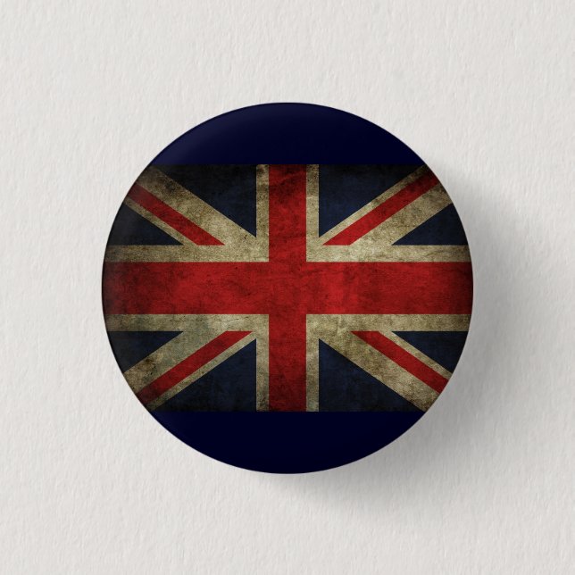 Badge Rond 2,50 Cm Union Jack (Devant)