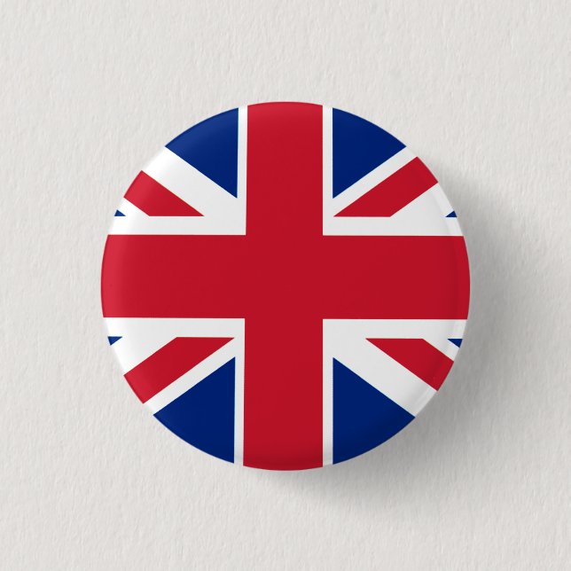 Badge Rond 2,50 Cm Union Jack colorée (Devant)