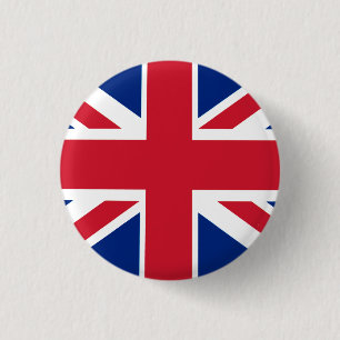 Badge Rond 2,50 Cm Union Jack colorée