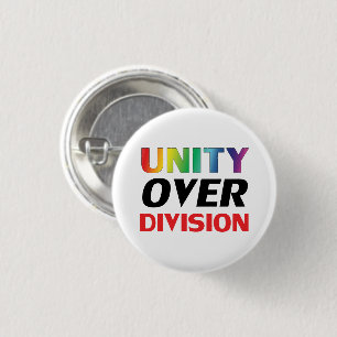 Badge Rond 2,50 Cm Unité sur la division - lgbtq, lgbt orgueil arc-en