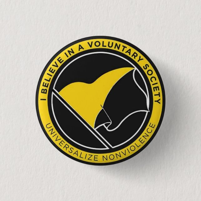 Badge Rond 2,50 Cm Universalize l'insigne de non-violence (Devant)