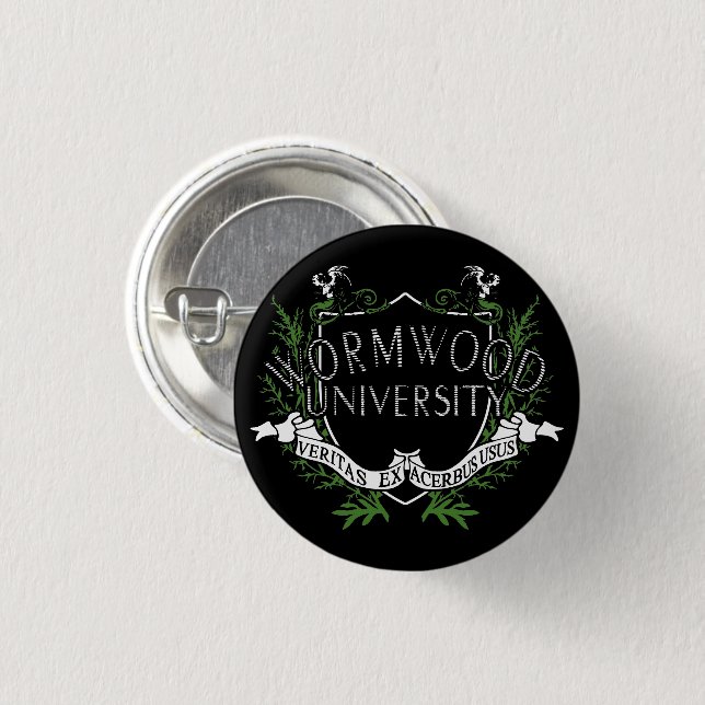 Badge Rond 2,50 Cm Université de Wormwood (Devant & derrière)