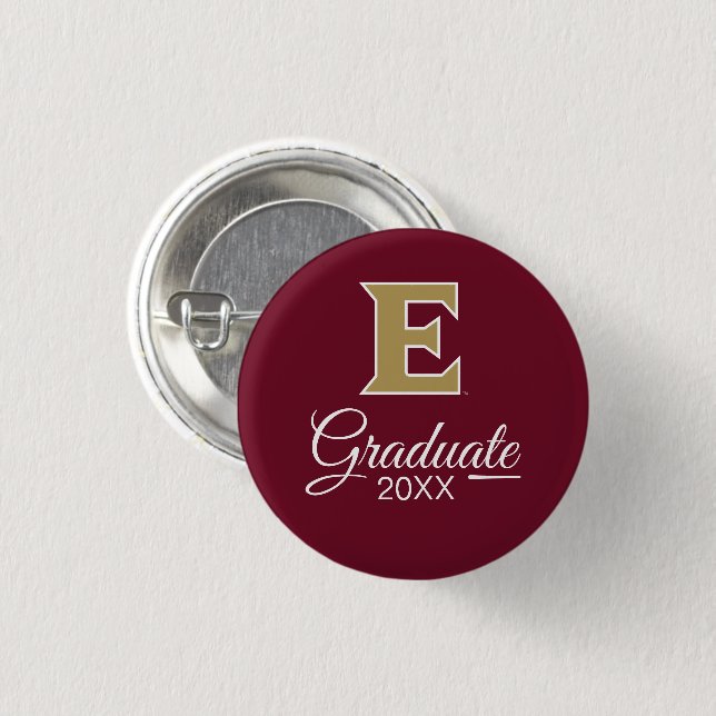 Badge Rond 2,50 Cm Université Elon E (Devant & derrière)