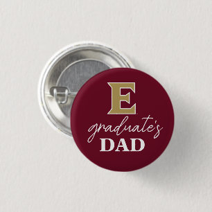 Badge Rond 2,50 Cm Université Elon E   Papa du diplômé