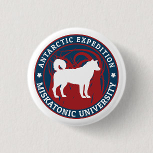 Badge Rond 2,50 Cm Université Miskatonique Expedition Antarctique