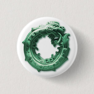 Badge Rond 2,50 Cm uroboro Quetzalcóatl
