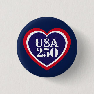 Badge Rond 2,50 Cm USA 250e anniversaire patriotique rouge blanc bleu