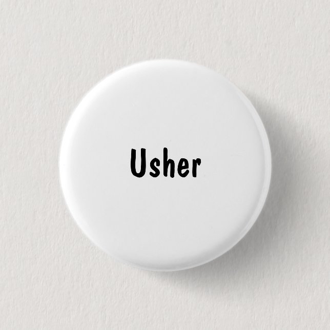 Badge Rond 2,50 Cm Usher (Devant)