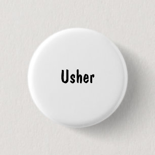 Badge Rond 2,50 Cm Usher