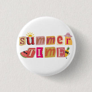 Badge Rond 2,50 Cm Vacances d'été uniques