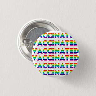 Badge Rond 2,50 Cm Vacciné, Pride lgbt lgbtq gay arc-en-ciel motif