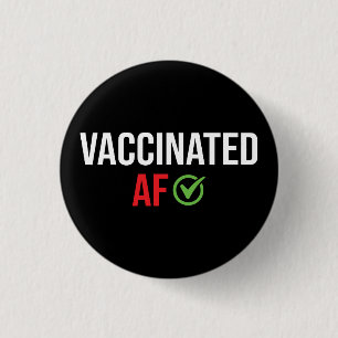 Badge Rond 2,50 Cm Vacciné, vaccin contre la FA