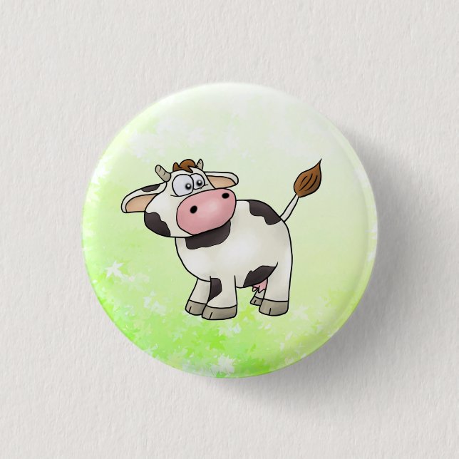 Badge Rond 2,50 Cm Vache (Devant)