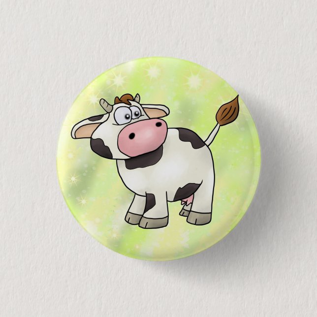Badge Rond 2,50 Cm Vache (Devant)