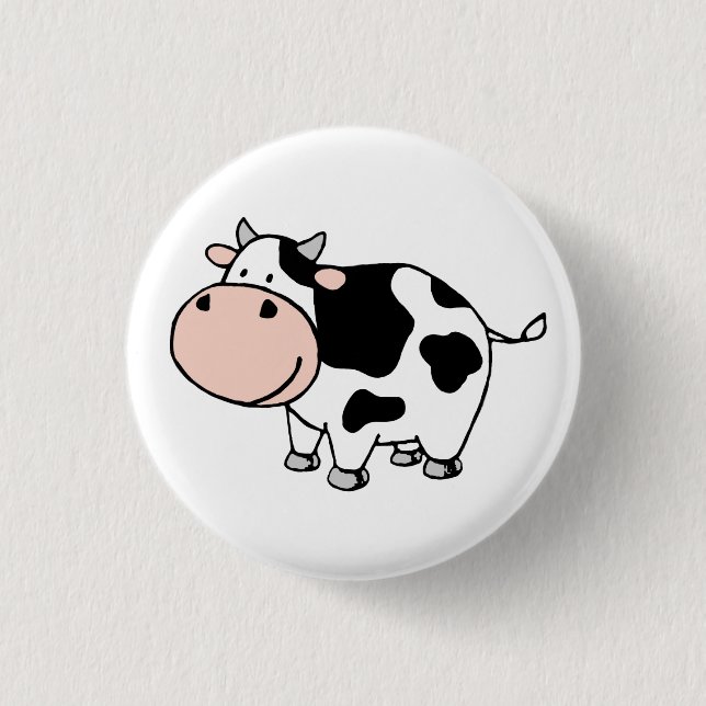 Badge Rond 2,50 Cm Vache (Devant)
