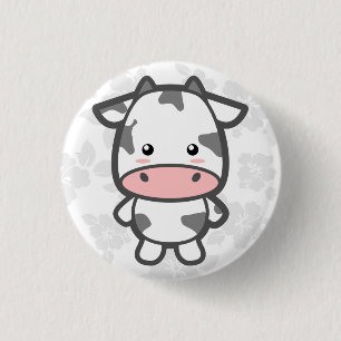 Badge Rond 2,50 Cm Vache mignonne