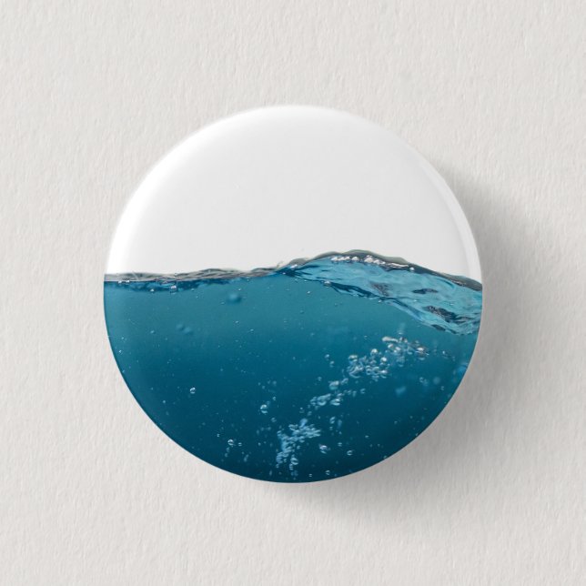 Badge Rond 2,50 Cm Vague cool bleu clair (Devant)