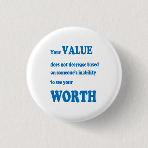 Badge Rond 2,50 Cm VALEUR en valeur le CADEAU pratique spirituel de