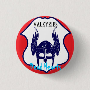 Badge Rond 2,50 Cm Valkyries - romans morts de coeurs