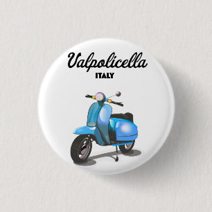 Badge Rond 2,50 Cm Valpolicella Italie Affiche de scooter Impression