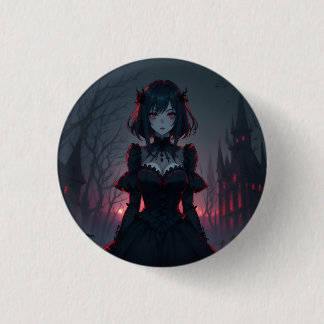 Badge Rond 2,50 Cm Vampire Anime Girl 1
